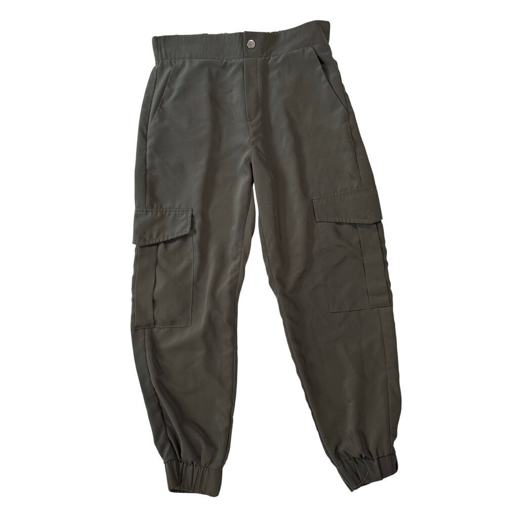 Zara jogger cargo pants olive green womens size small